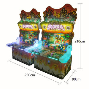معدات ألعاب فيديو كبيرة تعمل بقطع النقود المعدنية للبالغين للأطفال ، آلة يانصيب مدينة الشيطان المجنون لإطلاق النار على سمك القرش المشاغب الوطني - Product Image 6