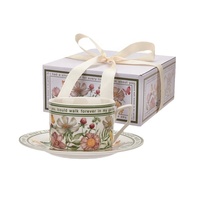Ensemble tasse à café et soucoupe en céramique vintage, design rétro de luxe, motif tournesol, 240 ml, tasse à café en forme de fleur, boîte cadeau