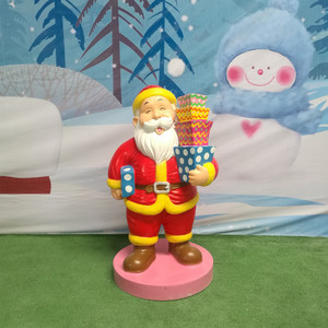 Statuettes de noël complètes pour adultes, sculptures de jardin en fibre de verre et de résine, taille de vie, décoration en <span class=keywords><strong>famille</strong></span> - Product Image 3