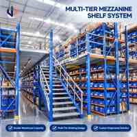 Maßgefertigtes Stahl-Mehrstöckiges Zwischengeschoss-Regal Stahlgitter-Plattform mit Über 500kg pro Quadratmeter Tragfähigkeit für Lagerhaltung