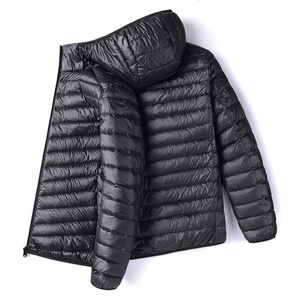 Chaqueta de Invierno para Hombre, Ligera, Corta, Informal, de Algodón, Ajustada, Portátil y Cálida, con Capucha - Product Image 1