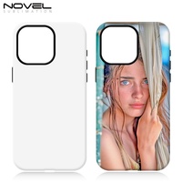 Novelcases Blanks Coques de téléphone personnalisées 3D 2 en 1 avec film de sublimation PC/TPU, étanches, antichoc, avec charge magnétique sans fil, pour iPhone 15 14 13