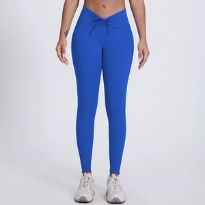 Yüksek kalite sıkı <span class=keywords><strong>Push</strong></span> up kadınlar için sıkı Yoga pantolonu çıplak yumuşak rahat nem esneklik spor ganimet tayt - Product Image 4