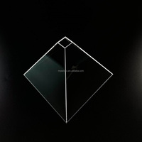 Accessoire haute couture acrylique quadrangulaire 3D stéréoscopique effet d'imagerie moule à l'étranger populaire expérience Lucite pyramide