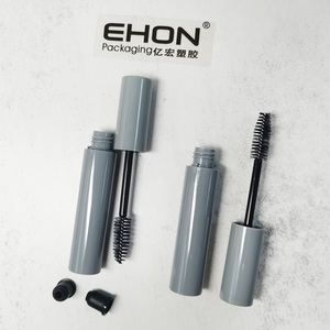 Tube de mascara vide en argent, cylindre en plastique pour mascara avec brosse, emballage personnalisé pour sérum cosmétique pour cils - Product Image 4