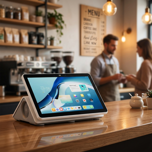 Sistema POS de Pantalla Táctil Dual de 10.1" + 6.86", Android 11, 32GB de RAM, RK3568, Diseño Compacto que Ahorra Espacio para Comercios y Restaurantes - Product Image 1