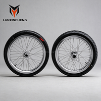 Nouveau kit de roues Supermoto 17 pouces Light Bee XLBX chromé argenté pour Talaria MX4/MX3/X3 – Pneu haute performance pour E-Bike 70/90