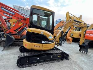 Excavatrice Caterpillar CAT303C d'occasion prête à être expédiée pour la rénovation des jardins - Product Image 2