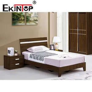 Ekintop ขายส่งราคาถูกขนาดเล็กเตียงเตียงเดี่ยวไม้สำหรับขาย