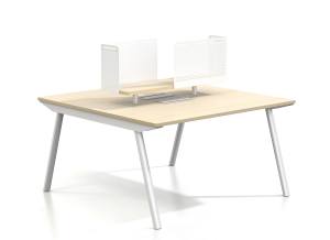 โต๊ะทำงานเหล็กแบบโมเดิร์น<span class=keywords><strong>2</strong></span> 4 6ที่นั่งทำงานเปิดตามสั่ง - Product Image 2