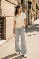 Polo décontracté personnalisé pour femme, manches courtes, 100 % coton, tissu 200 GSM, performance professionnelle, T-shirt polo pour femme d'affaires