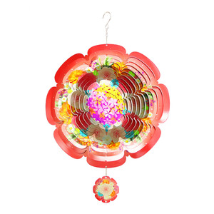 Fabricants de moulinets à vent 3D réutilisables en acier inoxydable, vente en gros, décoration maison et jardin, moulinet à vent vierge de 10 pouces pour sublimation - Product Image 1