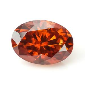 Moissanita de Corte Ovalado con Efecto Hoja de Oro, en Colores Rojo, Verde, Negro, Amarillo y Radiante, Piedra Sintética Suelta de Colores Vivos para Joyería - Product Image 4