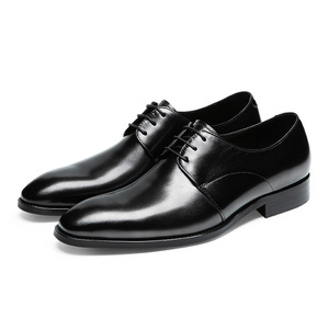 Chaussures habillées pour hommes faites à la main, type Oxford, en cuir léger, antidérapantes, à bout pointu, pour le bureau et la carrière, livraison en 48 heures, respirantes - Product Image 3