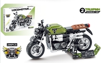 Modèle de moto et de voiture City Tech MOC Racing Moto Bike Vehicle DIY Bricks Sets 2 Styles Building Blocks Assembled Toys for Kids