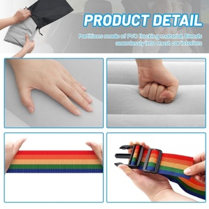 PVC Inflatable Car Backseat Divider 51*20*62 CM for Kids to Stop Fighting Reduce Stress for Parents on Long <b>Driving</b> - Product Image 4