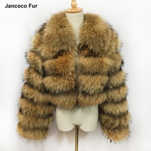Real Fox Fur Jackets Collared Fur <strong>Coats</strong> Factory Wholesale Outerwear Hot <strong>Sale</strong> Crop <strong>Coat</strong> S7636 - Product Image 6