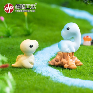 Figuras de dinosaurios de dibujos animados, figuras de animales en miniatura de resina para decoración de escritorio y coche, manualidades creativas, unisex de 7 a 12 años - Product Image 5