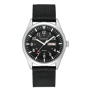 Nuovo orologio data e settimana 12/24 ore display orologi da uomo. Cinturino in Nylon per orologio Casual Shi Ying - Product Image 1