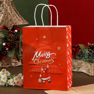Giáng sinh theo chủ đề túi giấy với dây xử lý | thanh lịch & mạnh mẽ | Dịch vụ thiết kế tùy chỉnh | moq thấp, vận chuyển trên toàn thế giới - Product Image 4