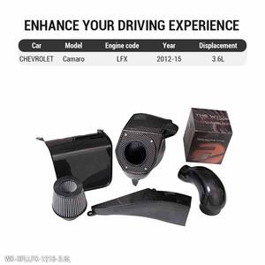 ฝากระโปรงรถยนต์คาร์บอนไฟเบอร์แห้งชุดกล่องกรองอากาศระบบชุดกล่องกรองอากาศสำหรับ Chevy Chevrolet <span class=keywords><strong>Camaro</strong></span> การนำเข้าอากาศ lfx 3.6L 2012-2015 <span class=keywords><strong>V6</strong></span> - Product Image 2
