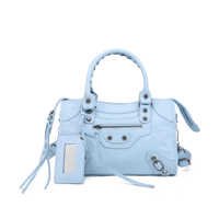 Sac à main haut de gamme pour femme, style rétro français tendance, avec rivets de Paris, sac bandoulière, sac oreiller zippé