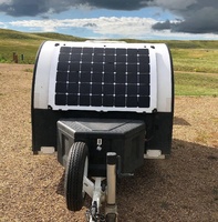 Panneau solaire fin, léger et flexible 280W monocristallin, panneau PV pliable pour camping-car, caravane, yacht, installation sur toit courbé