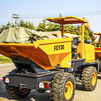 Nouveau design FCY30 3 tonnes 4x4 site hydraulique camion benne Mini articulé construit tracteur chargeur moteur noyau composant vente