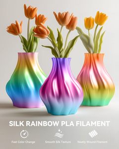 เส้นพลาสติกสำหรับพิมพ์ 3 มิติ PLA ซิลค์ สีเดียว สีคู่ สีสามสี 1 กก./3 กก. พิมพ์ความเร็วสูง ขึ้นรูปได้ - Product Image 5