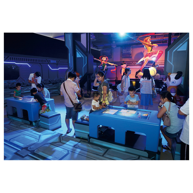 Interactive 3D Projector Wall Games Equipment Indoor Playground Magic Brush Kids Amusement Park Painting Touch Table