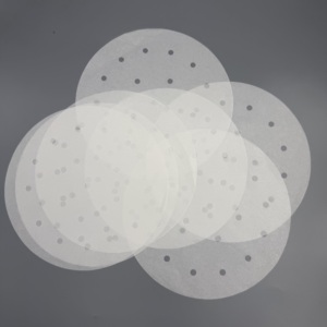 Papel de Hornear Redondo Perforado de Silicona, Resistente al Calor, Impermeable y Antiadherente para Cocinar Dim Sum y Dumplings - Product Image 2