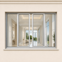 Ventanas de Seguridad con Doble Vidrio y Marco de Aluminio, Personalizadas para Hogares, Dormitorios, Edificios Urbanos y Escolares