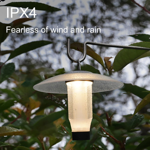 Linterna LED recargable para acampar, luz portátil multifuncional para tienda de campaña con gancho - Product Image 4