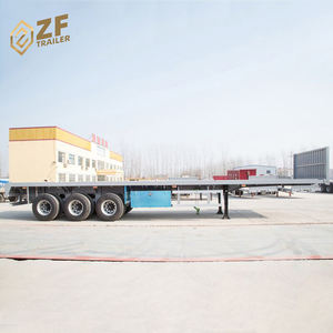 Fabricant chinois de semi-remorques à plateau plat pour le transport de conteneurs de marchandises, 3 essieux, 13 m, 40 pieds, 48 pieds, à vendre aux Philippines - Product Image 6