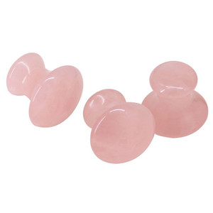 Natural Rose Quartz face massage roller jade stones, Chakra Healing Stone,Mushroom Shape Guasha for Eye Face Neck Beauty SPA - Product Image 5