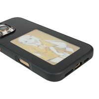 Coque de Protection Intelligente pour iPhone 17 Pro Max, Housse Intelligente DIY à Quatre Couleurs avec Écran E-ink pour iPhone 17 Pro
