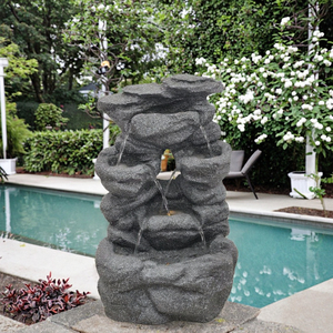 <span class=keywords><strong>Pompe</strong></span> à eau <span class=keywords><strong>solaire</strong></span> d'extérieur Shabby Chic <span class=keywords><strong>avec</strong></span> fontaine à boule en résine unique, design zen submergé à <span class=keywords><strong>batterie</strong></span> DC <span class=keywords><strong>pour</strong></span> jardin - Product Image 1