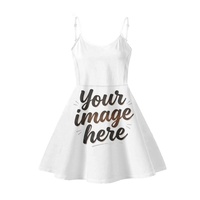 Robe d'été décontractée à bretelles fines et col en V, jupe à motif, taille ajustable, coupe trapèze, grande taille, sexy pour femmes