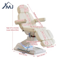 Table de massage thaïlandaise, civière de spa, chaise de tatouage, chaise de cire, lit de beauté électrique pour extensions de cils