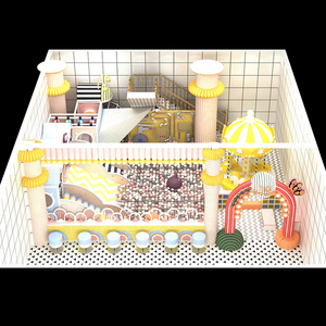 Aire de jeux intérieure Naughty Castle pour tout-petits et bébés avec piano, toboggan et piscine à balles - Product Image 6