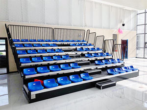 도매 그랜드 스탠드 텔레스코픽 탈착식 표백제 의자 경기장 플라스틱 시트 스포츠 및 엔터테인먼트 공장 가격 - Product Image 4