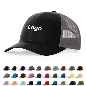Chất Lượng Cao 100% Cotton Thoáng Khí Chạy Rắn Màu Sắc Tùy Chỉnh Thêu Bóng Chày 115 Cấu Tạo Thấp Trucker Mũ Mũ - Product Image 1
