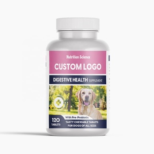 60 tabletas masticables múltiples cepas bacterias suplemento diario de salud digestiva prebióticos <span class=keywords><strong>probióticos</strong></span> <span class=keywords><strong>para</strong></span> <span class=keywords><strong>perros</strong></span> en polvo - Product Image 1