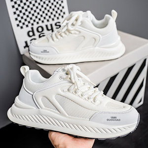 Mocassins d'été respirants à lacets pour hommes, chaussures décontractées tendance en maille ajourée doublée, souples et confortables - Product Image 5