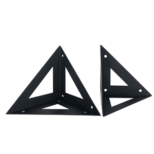 Steel <strong>Shelf</strong> Support for Wall Mounted Rustic <strong>Wood</strong> <strong>Floating</strong> <strong>Shelves</strong> for Bedroom Living Room Kitchen with Stylish Hanging Bracket - Product Image 3