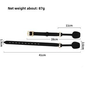 धर्म वयस्क सेक्स खिलौने महिलाओं के लिए लाल नरम सिलिकॉन मुंह स्टॉपर सुनहरे लॉक बंधन के साथ - Product Image 6