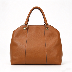 Sac à main vintage marron pour femme avec poignée supérieure, grande capacité, décoration anneau métallique, fermeture éclair, sac à bandoulière quotidien pour le bureau - Product Image 4