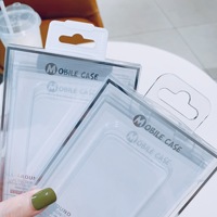 Pour iPhone 18 Pro Max, boîte d'emballage de téléphone haut de gamme en argent avec procédé de marquage à chaud, boîte de rangement universelle en PVC pour téléphone