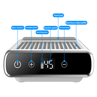 Collecteur de poussière à ongles LCD 80W rechargeable High-Perf Pro avec lampe à ongles LED UV. Filtre réutilisable, 4500 tr/min Fonctionnement silencieux.
