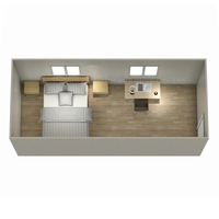 Maison conteneur préfabriquée Allstar pour bureau, avec panneaux sandwich, fenêtre étanche, pour dortoir de travailleurs portable, style Mid-century